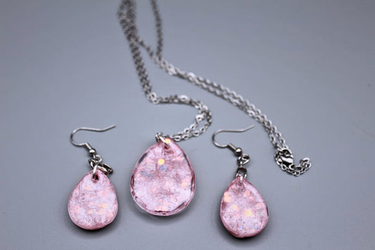 Pink-Purple Jewelry Set