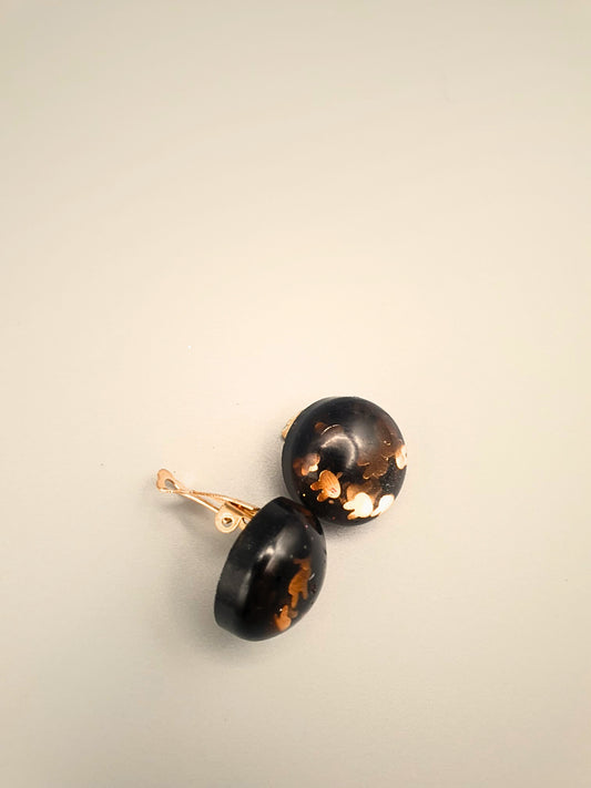 Magische Runde Bernsteinfarbene Ohrringe